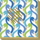 Blue Flamingo Flock Caspari Napkins Image 3 of 3